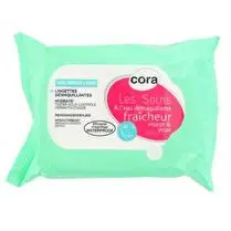 Cora, Lingettes démaquillantes peaux normales& mixtes