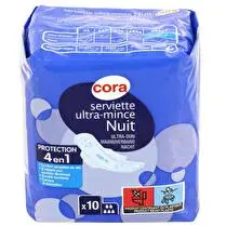 Cora, Serviette ultra nuit