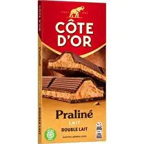 Côte d'or, Chocolat au lait fourré praliné