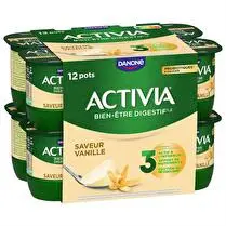 Activia, Yaourt bifidus saveur vanille sans arôme artificiel