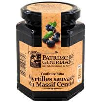PATRIMOINE GOURMAND Confiture extra de myrtilles sauvage d'Ardèche
