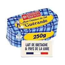Paysan breton, Beurre moulé aux cristaux de sel de Guérande