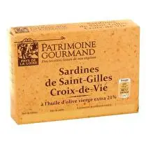 Patrimoine gourmand, Sardines de Saint-Gilles-Croix-De-Vie à l'huile d'olive