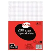 Cora, copies doubles 200 p. 5x5 21 x 29,7