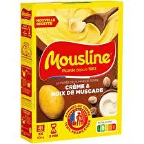 Mousline, Purée crème et noix de muscade x 4