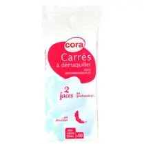 Cora, Carrés à démaquiller douceur