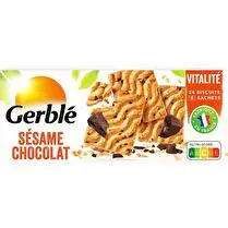 Gerblé, Biscuits aux pépites de chocolat & sésame