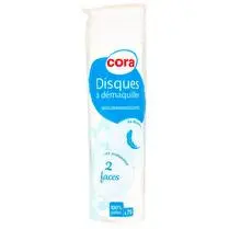 Cora, Disques à démaquiller 2 faces