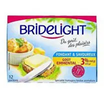 Bridelight, Fromage fondant & savoureux goût emmental en portions x12