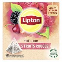 LIPTON Thé aux 5 fruits rouges x 20