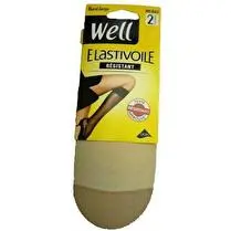 Well, Mi-bas résistants elastivoile couleur sable