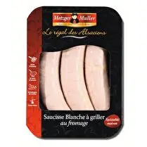 Metzger Muller, Saucisse blanche au fromage x 3