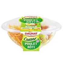 Daunat, Salade bulle Poulet rôti sauce caesar crudités