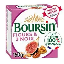 Boursin, Boursin figues & 3 noix
