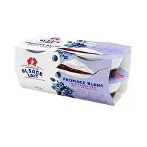 Alsace Lait, Fromage blanc sur lit de myrtilles sauvages