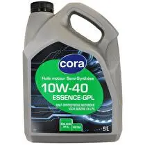 Cora, Huile moteur Essence   GPL