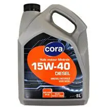 Cora, Huile moteur pour voiture Multigrade diesel 15W40 de 5 L - 5 l