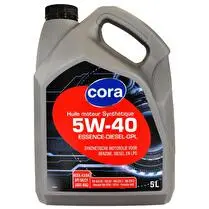 Cora, Huile moteur: Essence Diesel   GPL 5W40
