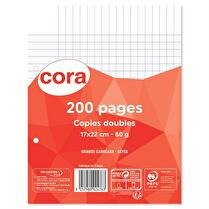 CORA Copies doubles perforées 200 pages