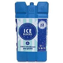VOTRE RAYON PROPOSE Accumulateurs de froid Pour glacière souple ou rigide - coloris bleu - 2 x 200 g