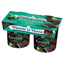 Mamie Nova, Dessert gourmand fondant au chocolat menthe