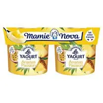 Mamie Nova, Yaourt gourmand à l'ananas passion