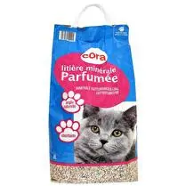 Cora, Litière chat minérale parfumée antibactérienne