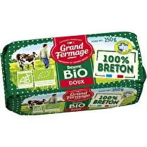 Grand fermage, Beurre doux moulé bio