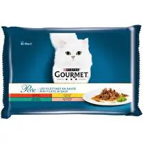 Gourmet, Repas pour chat Les filettines en sauce 4 Variétés