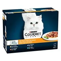 Gourmet, Repas pour chat Les filettines en sauce 4 Variétés