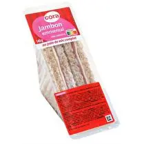 Cora, 2 Club Jambon emmental