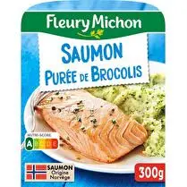 Fleury michon, Filet de saumon purée au brocolis