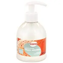 Cora, Pompe crème lavante peau sensible