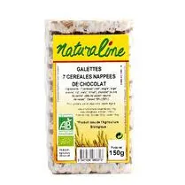 Naturaline, Galettes 7 céréales nappées de chocolat