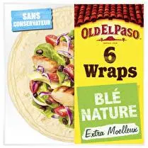 Old el paso, Wraps de blé nature x 6