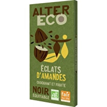 Alter eco, Chocolat noir éclats d'amandes BIO