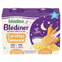 Blédina, Blédiner - Carottes semoule dès 6 mois