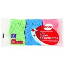 Cora, Eponges végétales couleurs