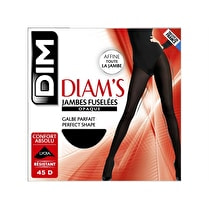 Dim, Collant Diam's Jambes fuselées opaque satiné, Noir, T2