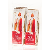 Maître artisan, Saint Nicolas Pain d'épices - 4 x 15 cm soit 120 g