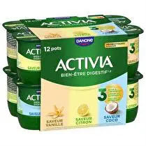 Activia, Yaourt bifidus saveur panaché sans arôme artificiel