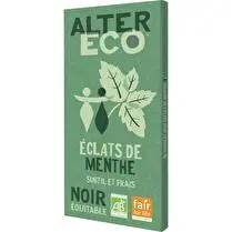 Alter eco, Chocolat noir menthe BIO