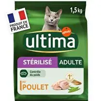 Ultima, Croquettes pour chat adulte stérilisé au poulet
