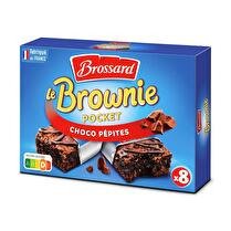 BROSSARD Mini brownies - Gâteau aux pépites de chocolat x8