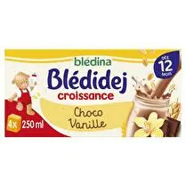 Blédina, Blédidéj lait+sucre croissance choco vanille dès 12 mois