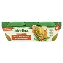 Blédina, Bols haricots verts carottes veau dès 8 mois