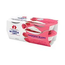 Alsace Lait, Fromage blanc sur lit de framboises
