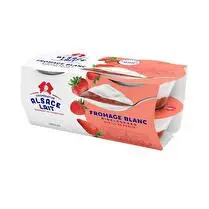 Alsace Lait, Fromage blanc sur lit de fraise