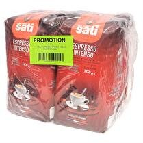 SATI Café en grains Rouge expresso intenso - 4 x 1 kg