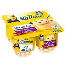 La laitière, Riz au lait saveur rhum raisins